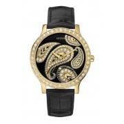 Guess - Willow W10199L2 - Montre Femme - Quartz - Analogique - Bracelet Cuir Noir