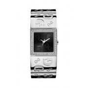 Guess - I70607L2 - G2G - Montre Femme - Quartz Analogique - Cadran Noir - Bracelet Acier Argent