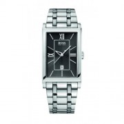 Hugo Boss - 1512383 - Montre Homme - Quartz Analogique - Cadran Noir - Bracelet Acier Inoxydable Argent