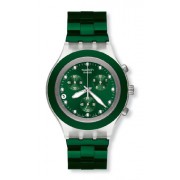 Swatch - SVCK4043AG - Montre Homme - Quartz Chronographe - Cadran Vert - Bracelet Aluminium Vert