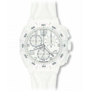 Swatch - SUIW402 - Montre Homme - Quartz - Chronographe - Bracelet Plastique Blanc