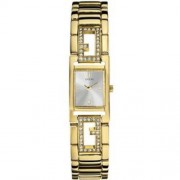 Guess - 85010L1 - Deco-G - Montre Femme - Quartz Analogique - Cadran Argent - Bracelet Acier Inoxydable Doré