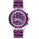 Swatch - SVCK4048AG - Montre Femme - Quartz Chronographe - Cadran Violet - Bracelet Aluminium Violet
