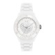 Ice Watch - LO.WE.S.S.10 - Ice Love - Montre Femme - Quartz Analogique - Cadran Blanc - Bracelet Silicone Blanc - Petit Modèle