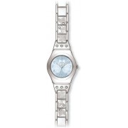 Swatch - YSS222G - Irony Flower Box - Montre Femme - Quartz Analogique - Cadran Bleu - Bracelet Acier Argent