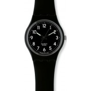 Swatch - GB247 - Classic Colour Code - Montre Mixte - Quartz Analogique - Cadran Noir - Bracelet Plastique Noir