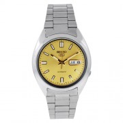 Seiko Hommes SNXS81K Seiko 5 Automatique Or Dial Stainless Steel Watch