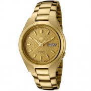 Seiko Hommes SNK610 Seiko 5 composition automatique Gold Gold-Tone Montre en acier inoxydable