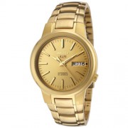 Seiko Hommes SNKA10 Seiko 5 composition automatique Gold Gold-Tone Montre en acier inoxydable
