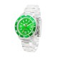 Ice Watch - CL.GN.U.P.09 - Classic Clear - Montre Mixte - Quartz Analogique - Cadran Vert - Bracelet Plastique Transparent - Mo