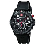 Wenger - 77053 - Montre Homme - Quartz Analogique - Chronographe - Bracelet Silicone Noir