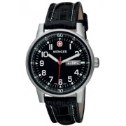 Wenger - 70164 - Montre Homme - Quartz - Analogique - Bracelet cuir Noir