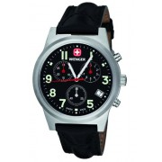 Wenger - 72955W.XL - Montre Homme - Quartz Analogique - Chronographe - Bracelet Cuir Noir