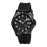 Wenger - 77073 - Montre Homme - Quartz Analogique - Bracelet Silicone Noir