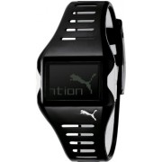 Puma Time - 4404785 - Montre Femme - Quartz - Digitale - Bracelet R&eacute;sine Noire