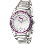 PUMA Time Disc Injection Ladies 27034 Montre-Bracelet pour Femmes Bracelet transparente