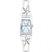 Thierry Mugler - 4707802 - Montre Femme - Quartz Analogique - Cadran Bleu - Bracelet Acier Inoxydable Argent