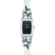 Thierry Mugler - 4716101 - Montre Femme - Quartz Analogique - Cadran Noir - Bracelet Acier Argent