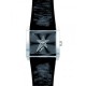Thierry Mugler - 4712501 - Montre Femme - Quartz Analogique - Cadran Noir - Bracelet Cuir Noir