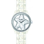 Thierry Mugler - 4716402 - Montre Femme - Quartz Analogique - Cadran Nacre - Bracelet Acétate Blanc