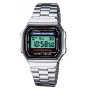 Casio - A168WA-1YES - Montre Homme- Quartz digitale - Chronographe - Bracelet acier