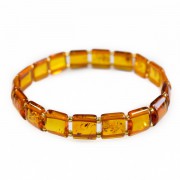 Bracelet d'ambre adulte couleur miel