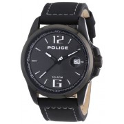 Montre Homme Police - P12591JVSBU-61 - Bracelet Cuir Noir