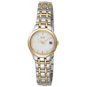 Citizen - EW1264-50A - Montre Femme Eco Drive - Quartz Analogique - Bracelet en Acier Inoxydable Bicolore