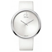 Calvin Klein - K0V23120 - Montre Femme - Quartz - Analogique - Bracelet cuir Blanc