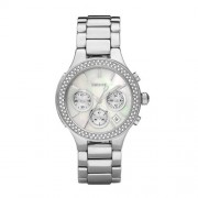 DKNY - NY8057 - Montre Femme - Quartz Analogique - Cadran Argent - Bracelet Acier Inoxydable Argent