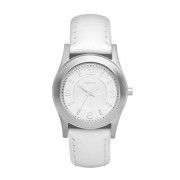 DKNY - NY8233 - Montre Femme - Quartz Analogique - Cadran Blanc - Bracelet Cuir Blanc