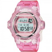 Casio - BG-169R-4ER - Montre Femme - Quartz - Digitale - Alarme - Chronographe - Eclairage - Bracelet R&eacute;sine Rose
