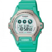 Casio - LW-202H-3AVEF - Montre Femme - Quartz Digital - Chronographe - Alarme - R&eacute;tro &eacute;clairage - Bracelet R&eacute;sine Vert