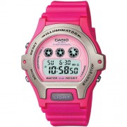 Casio - LW-202H-4AVEF - Montre Femme - Quartz Digital - Chronographe - Alarme - R&eacute;tro &eacute;clairage - Bracelet R&eacute;sine Rose