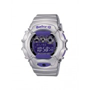 Casio - BG-1006SA-8ER - Montre Femme - Quartz - Digitale - Bracelet R&eacute;sine Argent