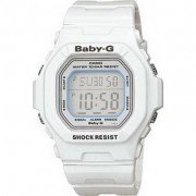 Casio - BG-5600WH-7ER - Montre Femme - Quartz - Digitale - Chronographe - Alarme - Eclairage - Bracelet R&eacute;sine Blanche