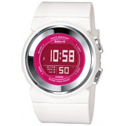 Casio - BGD-100-7BER - Montre Femme - Quartz Digitale - Cadran Marron - Bracelet en Résine Blanc