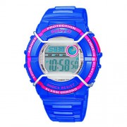 Casio - BGD-120P-2ER - Montre Femme - Quartz - Digitale - Alarme - Chronographe - Eclairage - Bracelet Résine Bleue
